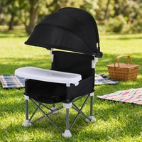 Chaise pliante multifonctionnelle pour enfant, chaise haute portable pour bébé, siège de repas extérieur léger pour voyage transfrontalier, chaise de plage