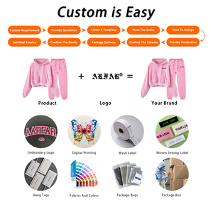 Completo Due Pezzi da <span class=keywords><strong>Donna</strong></span> Stile Y2k, Top Corto con Zip a Maniche Lunghe e Pantaloni a Zampa, Tuta da Lounge per Donne - Product Image 5