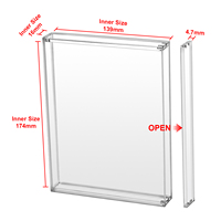 Boîtier de Présentation et de Protection en Acrylique HD Transparent pour Cartouches de Jeu de Collection PS3, PS4, PS5 et Xbox One