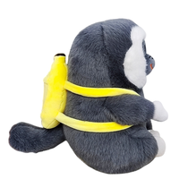 Jouet en peluche standard CPC, singe en peluche blanc avec sac banane, peluche douce et moelleuse, poupée personnalisée mignonne
