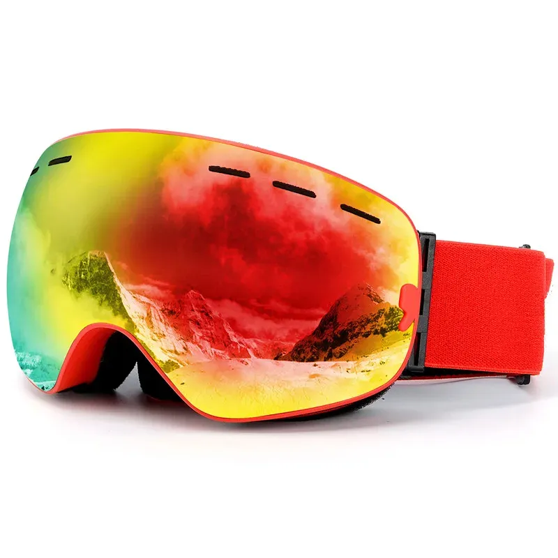 Vente en gros de lunettes de snowboard d'extérieur lunettes de sports de neige d'hiver personnalisées lunettes de ski lunettes de ski à double couche de lentilles lunettes de neige