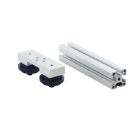 Rouleau de guidage mobile OX 4040 pour profilé en aluminium à rainure en T, pièce d'assemblage de poulie, rouleau de guidage de convoyeur 1 pièce pour l'automatisation de l'assemblage