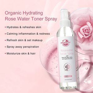 Spray hydratant pour le visage à l'<span class=keywords><strong>eau</strong></span> <span class=keywords><strong>de</strong></span> <span class=keywords><strong>rose</strong></span>, vegan et naturel, soin <span class=keywords><strong>de</strong></span> la peau, étiquette privée, tonique pour le visage - Product Image 1