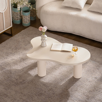 2025 Style minimaliste maison meubles décoration en bois nuage Table basse salon créatif Unique Table centrale pour Villa