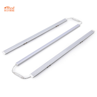 Éclairage d'armoire moderne 5W 6W 12W 18W SMD 2835 LED 3000K-6000K Barre lumineuse réglable pour cuisine intérieure Aluminium Montage en surface Plastique