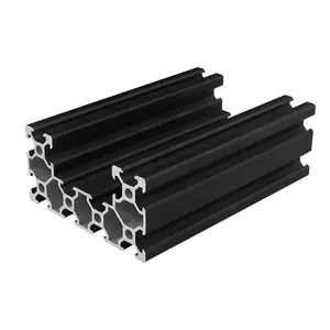 LANGLE Black 40 Series High Strength T-Slot V-Slot Extrusion 4040 Aluminum Profiles Production Line Industrial Aluminum Profile