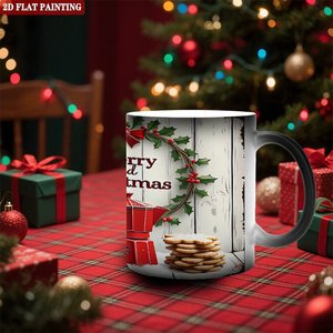 <b>Ceramic</b> <b>Cup</b> Frosted Black 11oz Heat Activated Color Changing Daily Mug - Product Image 2