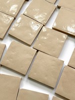 Carrelage mural carré en céramique Zellige fait main, finition irrégulière, style bohème, pour salle de bain et crédence de cuisine - Fournisseur