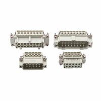 Connecteur Électrique Robuste 500V 16A à 16/18 Broches, Insert Étanche pour Modèle d'Alimentation