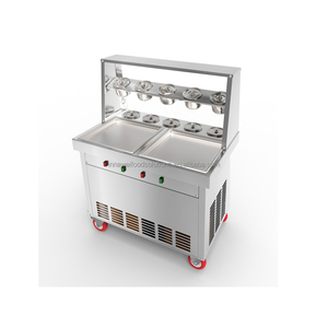 Station de glaces roulées commerciales <span class=keywords><strong>Ovomaltine</strong></span>, chariot de glaces thaïlandaises, chariot de glaces frites - Product Image 6