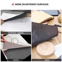 Papier calque Foska A4 100 feuilles noir bleu graphite pour transfert de dessins, gain de temps et plaisir garanti, idéal pour le bureau et la banque