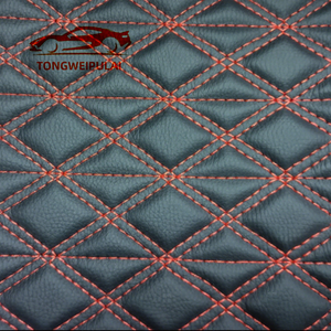 Tela de Cuero Sintético de PVC Acolchada y Grabada, Antimoho, Resistente a la Abrasión, para Decoración del Hogar, Fundas de Asientos de Coche, Sofás, Sillas y <span class=keywords><strong>Pisos</strong></span> - Product Image 6