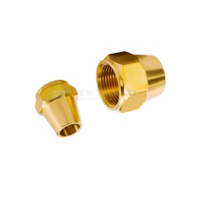 ข้อต่อท่อทองเหลือง 3/8'' YBSC3 แบบ JIC 45 ° ข้อต่อเฟลร์นัทเกลียว BSPT อุปกรณ์ทางทะเลสำหรับเรือยอชท์ ผลิตในไต้หวัน - Product Image 3