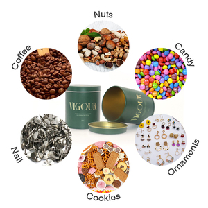 Chất Lượng Cao 50G 100G Kim Loại Matcha Trà Đen Bao Bì Hộp Vòng Tùy Chỉnh Lon Nhỏ Trà Tin Có Thể Cho Cà Phê - Product Image 4