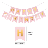 Guirlande écologique en papier en forme de queue de poisson, durable, multicolore, pour décoration de fête d'anniversaire, Feliz Cumpleaños, pour les fêtes et les événements à domicile