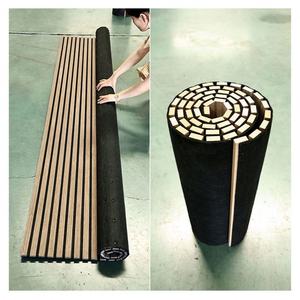 Paneles Acústicos Curvos Modernos SANYUAN para Techo y Pared, 80% de Reducción de Ruido, Material Ecológico de MDF y Poliéster para Oficina en Casa - Product Image 2