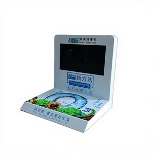 Exhibidores de acrílico personalizados para botellas de perfume con pantalla LCD, exhibidores de acrílico para suero para el cuidado de la piel con pantalla LCD - Product Image 1