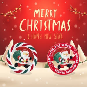 Bambola Taeyeop figurina di natale e giocattolo ruota Santa prodotto - Product Image 1