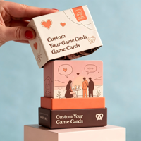 Cartes de conversation personnalisées pour couples, 150 questions, boîte en papier pour une soirée romantique, jeu d'aventure