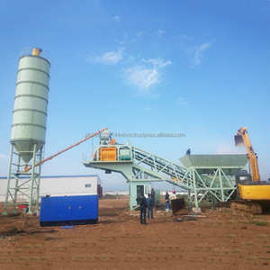 Centrale à béton mobile à faible coût de technologie avancée avec moteur de contrôle PLC capacité de 75m3/h ligne de production de la Chine - Product Image 4