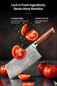 Juego de cuchillos de cocina de acero de Damasco de 67 capas, 6 piezas, mango de palisandro, cuchillo de chef profesional, cuchillo Nakiri, cuchillos para pelar, utensilios de cocina - Product Image 4