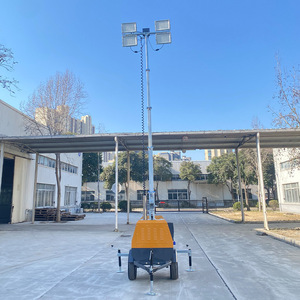 Mobile Led <b>Light</b> Tower 4x1000w Ac Power Steel Base For Emergency Construction <b>Lighting</b> - Product Image 1