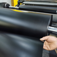 Feuilles de PVC mat noir 0,3 mm à prix avantageux en rouleau pour supports publicitaires