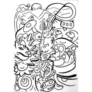 Impresión artística de Third Eye Dog Zen - Product Image 1