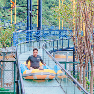 Personnalisé excitant frisson montagne attraction extérieur grand long verre toboggan aquatique Skyslide montagnes russes - Product Image 6