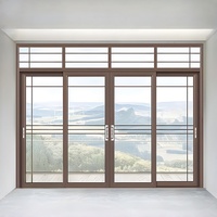 Portes intérieures pour maisons, porte d'entrée coulissante, entrée, pergola en aluminium avec cadre pivotant, portail en aluminium, LED 8
