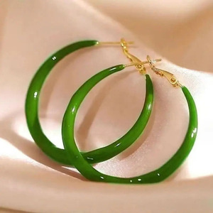 Boucles d'oreilles style Maillard pour femmes, style rétro, boucles d'oreilles pour usage quotidien, accessoires d'oreilles style vacances - Product Image 4