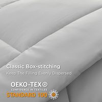 Échantillon gratuit de couette ultra douce toutes saisons avec insert de couette couettes matelassées couette de literie alternative en duvet avec onglets d'angle