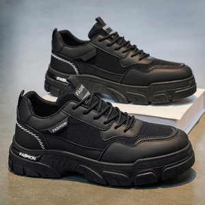 Nouvelles Chaussures Décontractées Respirantes en Maille pour Hommes Printemps 2026, Bottes à Semelles Épaisses pour Hommes, Chaussures pour Hommes - Product Image 3