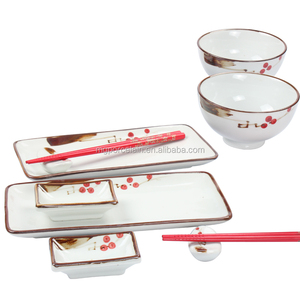 10 Pcs <span class=keywords><strong>Set</strong></span> Peralatan Makan Keramik Jepang <span class=keywords><strong>Set</strong></span> Peralatan Makan Porselen - Product Image 3