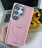 Coque de téléphone Skin Touch 2026 pour Samsung S26 Plus A73, finition givrée brillante, antidérapante, support magnétique, logo personnalisé OEM/ODM