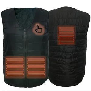 Custom Logo One Size Fits All Adjustable Heated Inner Vest For Male