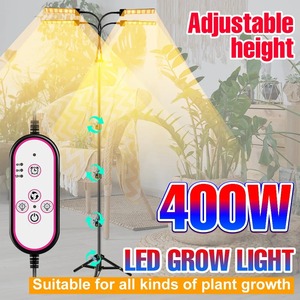 Lámpara LED de 400W para Plantas, Espectro Completo, 12V, con Trípode, Fitolámpara USB para Invernadero, Cultivo Hidropónico, Semillas y Bulbos - Product Image 2