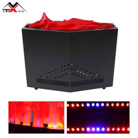 Profesyonel 1200W LED İpek Alev Işığı RGB Çok Renkli DMX512 ve Uzaktan Kumandalı Yapay Ateş Sahne Efekti DJ Parti Dekorasyonu