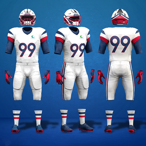 Neueste Spiel American Football Trikots Sublimation Blank American Football Uniform Sets Jugend American Football Wear - Product Image 1