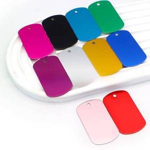 Etiquetas de Identificación para Mascotas de Aluminio Anodizado - Diseño Colorido en Blanco para Grabado Personalizado en Llaveros, Bolsos y Regalos Promocionales - Product Image 3