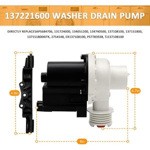 Washer Drain <b>Pump</b> 220V Electric Plastic Durable Household Laundry Appliance Part - Product Image 4
