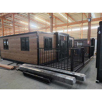 Bureau préfabriqué en conteneur extensible à double aile de 30 pieds pour usage commercial