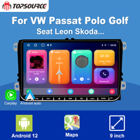 Layar IPS 9 Inci 2 Din DVD Mobil GPS Navigasi RDS DSP 1G 16G 2G 32G Android 10.0 Pemutar Multimedia Mobil Radio