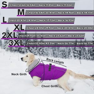 Giacca per Cani in Cotone Foderata in Pile Spesso Impermeabile, Cappotto Caldo per Animali Domestici Autunno Inverno, Vendita all'Ingrosso - Product Image 5