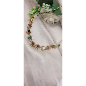 El mejor conjunto de joyas de estilo indio tradicional es un conjunto de joyería tradicional de la colección Kundan-Polki. - Product Image 1
