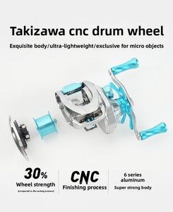 Carrete de Pesca Takizawa <span class=keywords><strong>A51</strong></span> Micro-object Universal, Totalmente Metálico, CNC, Anti-explosión de Línea, Ajuste Preciso, para Pesca Competitiva - Product Image 4