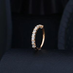 Anillo de Diamantes Reales Clásico y Elegante, Joyería Fina de Diseño, Brillante, Minimalista, Regalo de Boda - Product Image 2