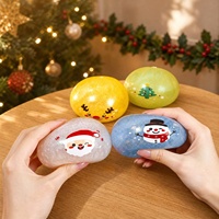 Vente en gros de jouets squishy en forme de Baozi (pain vapeur) à montée lente, anti-stress, à presser, en boîte mystère de Noël, en vrac