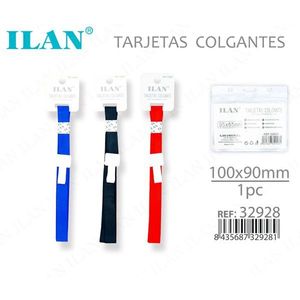 Porta Badge Singolo ILAN 100x90mm con Gancio - Product Image 1