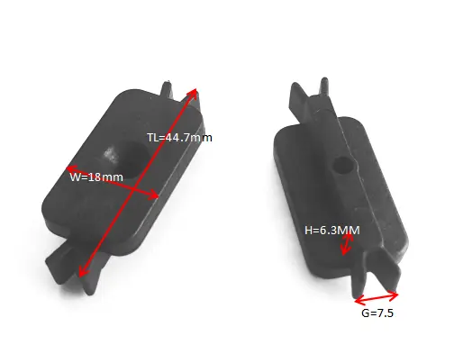 Clips de plástico para cubierta de WPC, accesorios de montaje para suelo al aire libre